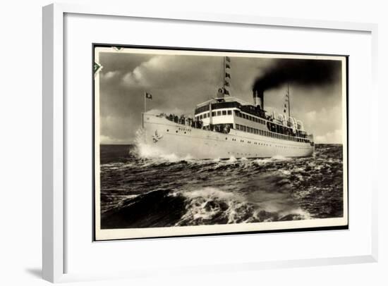 Reederei Braeunlich Stettin, Ostsee Dampfer Rugard-null-Framed Giclee Print