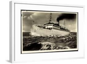 Reederei Braeunlich Stettin, Ostsee Dampfer Rugard-null-Framed Giclee Print