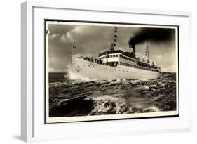 Reederei Braeunlich Stettin, Ostsee Dampfer Rugard-null-Framed Giclee Print