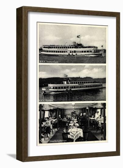 Reederei Gebr. Schreiber,Dampfer,Deutschland, Hanseat-null-Framed Giclee Print