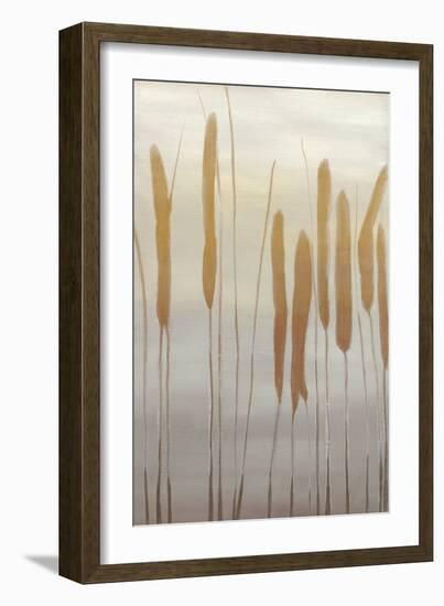 Reeds and Leaves I-Jennifer Goldberger-Framed Art Print