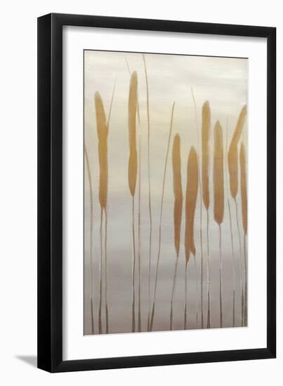 Reeds and Leaves I-Jennifer Goldberger-Framed Art Print