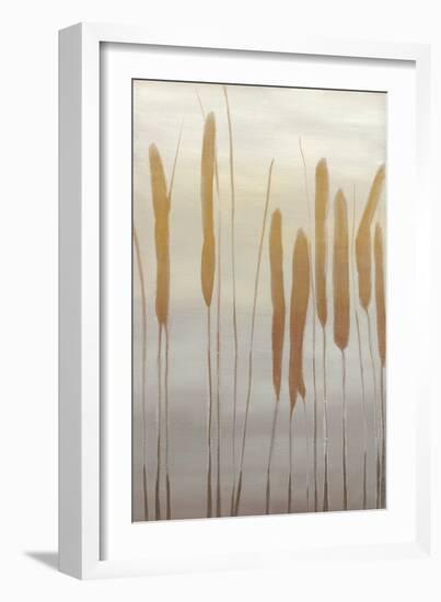 Reeds and Leaves I-Jennifer Goldberger-Framed Art Print