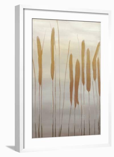 Reeds and Leaves I-Jennifer Goldberger-Framed Art Print