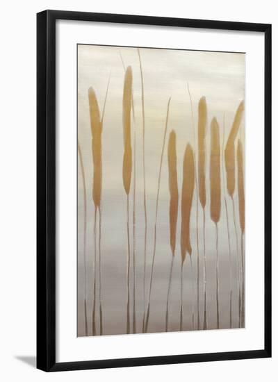 Reeds and Leaves I-Jennifer Goldberger-Framed Art Print