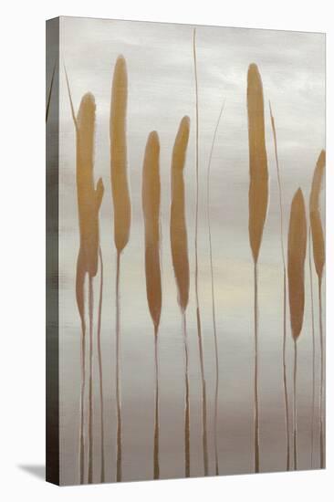 Reeds and Leaves II-Jennifer Goldberger-Stretched Canvas