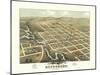 Reedsburg, Wisconsin - Panoramic Map-Lantern Press-Mounted Art Print