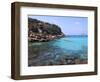 Reef and Sea, Cala Rossa, Favignana Island, Trapani, Sicily, Italy, Mediterranean, Europe-Vincenzo Lombardo-Framed Photographic Print