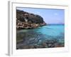 Reef and Sea, Cala Rossa, Favignana Island, Trapani, Sicily, Italy, Mediterranean, Europe-Vincenzo Lombardo-Framed Photographic Print