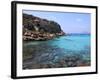 Reef and Sea, Cala Rossa, Favignana Island, Trapani, Sicily, Italy, Mediterranean, Europe-Vincenzo Lombardo-Framed Photographic Print