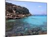 Reef and Sea, Cala Rossa, Favignana Island, Trapani, Sicily, Italy, Mediterranean, Europe-Vincenzo Lombardo-Mounted Photographic Print