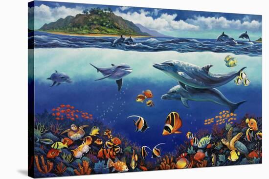 Reef Serenade-John Zaccheo-Stretched Canvas