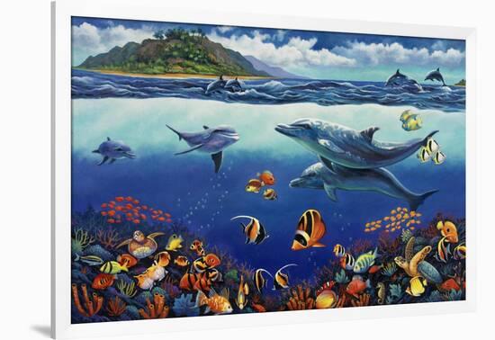 Reef Serenade-John Zaccheo-Framed Giclee Print