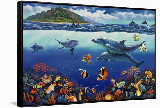 Reef Serenade-John Zaccheo-Framed Stretched Canvas