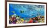 Reef Sharks and fish, Indian Sea-Pangea Images-Framed Giclee Print