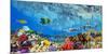 Reef Sharks and fish, Indian Sea-Pangea Images-Mounted Giclee Print