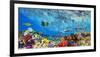 Reef Sharks and fish, Indian Sea-Pangea Images-Framed Giclee Print