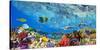 Reef Sharks and fish, Indian Sea-Pangea Images-Stretched Canvas