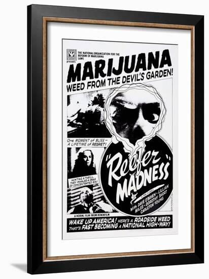 Reefer Madness, Dorothy Short, Kenneth Craig, 1936-null-Framed Art Print