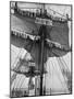 Reefing Topsails on Board the Training Ship HMS 'Impregnable, Devonport, Devon, 1896-WM Crockett-Mounted Giclee Print