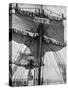 Reefing Topsails on Board the Training Ship HMS 'Impregnable, Devonport, Devon, 1896-WM Crockett-Stretched Canvas