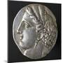 Reek Tristater Struck in Carthage in 260 BC, Depicting Persephone, Recto, Greek Coins-null-Mounted Giclee Print