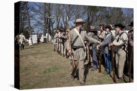 Reenactment Of Civil War Siege Of April 1862, Bridgeport, Alabama-Carol Highsmith-Stretched Canvas