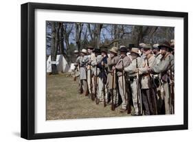 Reenactment Of Civil War Siege Of April 1862, Bridgeport, Alabama-Carol Highsmith-Framed Art Print