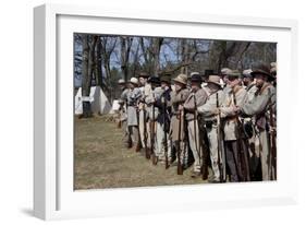 Reenactment Of Civil War Siege Of April 1862, Bridgeport, Alabama-Carol Highsmith-Framed Art Print