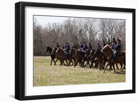 Reenactment Of Civil War Siege Of April 1862, Bridgeport, Alabama-Carol Highsmith-Framed Art Print