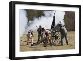 Reenactment Of Civil War Siege-Carol Highsmith-Framed Art Print