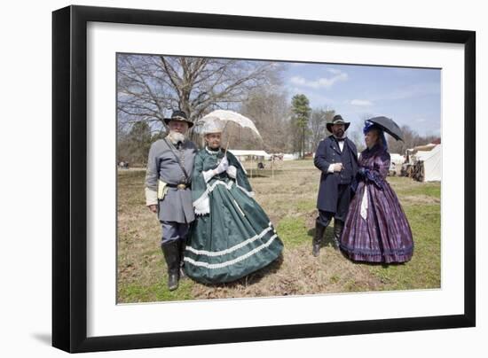 Reenactment Of Civil War Siege-Carol Highsmith-Framed Art Print