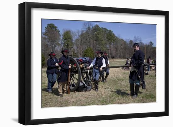 Reenactment Of Civil War Siege-Carol Highsmith-Framed Art Print