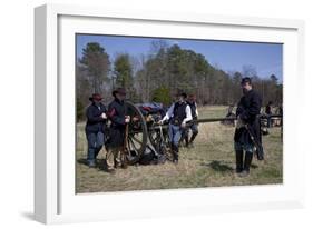 Reenactment Of Civil War Siege-Carol Highsmith-Framed Art Print