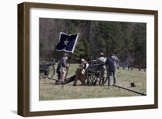 Reenactment Of Civil War Siege-Carol Highsmith-Framed Art Print