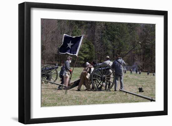 Reenactment Of Civil War Siege-Carol Highsmith-Framed Art Print