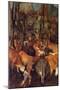 Reentry of Herds in Autumn - Detail-Pieter Breughel the Elder-Mounted Art Print