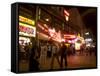 Reeperbahn, the Red Light District, St. Pauli, Hamburg, Germany-Yadid Levy-Framed Stretched Canvas