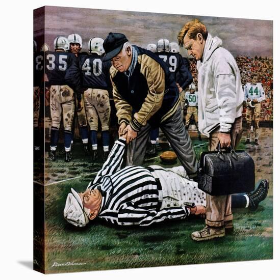 "Ref Out Cold", November 25, 1950-Stevan Dohanos-Stretched Canvas