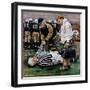 "Ref Out Cold", November 25, 1950-Stevan Dohanos-Framed Giclee Print