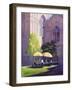 Refectory Garden, Exeter Cathedral, 1999 (Acrylic on Paper)-Anthony Rule-Framed Giclee Print