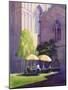 Refectory Garden, Exeter Cathedral, 1999 (Acrylic on Paper)-Anthony Rule-Mounted Giclee Print