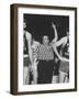 Referee Jim Enright Calling Plays and Using Hand Signals During a Game-Stan Wayman-Framed Photographic Print