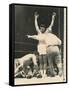 Referee John Lobianco Waves Champion Cassius Clay to a Corner-null-Framed Stretched Canvas