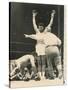 Referee John Lobianco Waves Champion Cassius Clay to a Corner-null-Stretched Canvas