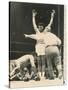 Referee John Lobianco Waves Champion Cassius Clay to a Corner-null-Stretched Canvas