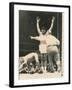Referee John Lobianco Waves Champion Cassius Clay to a Corner-null-Framed Premium Photographic Print