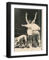 Referee John Lobianco Waves Champion Cassius Clay to a Corner-null-Framed Photographic Print