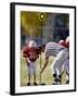 Referee Measuring for a First Down During a During a Pee Wee Football Game, Denver, Colorado, USA-null-Framed Photographic Print