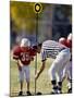 Referee Measuring for a First Down During a During a Pee Wee Football Game, Denver, Colorado, USA-null-Mounted Photographic Print